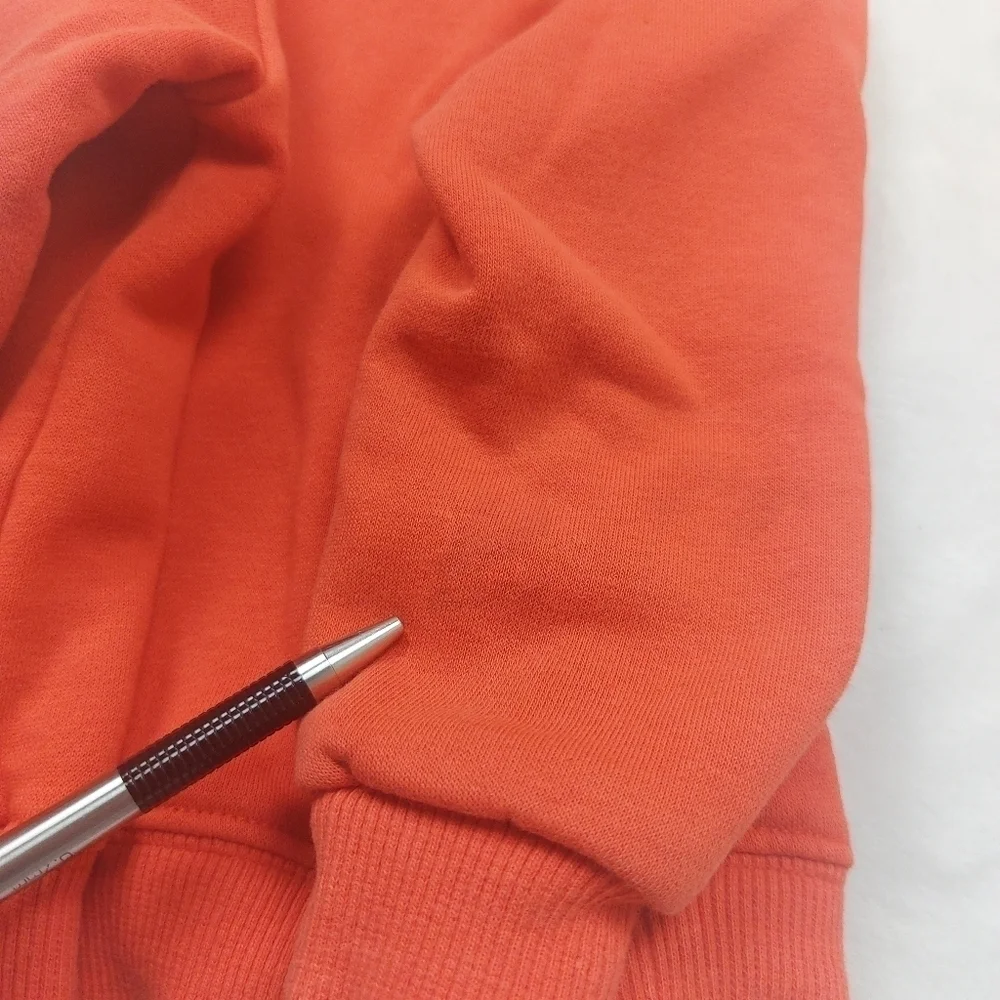 Nike Infants Orange Gray Zip Front Long Sleeve Hoodie Size 12 Months
